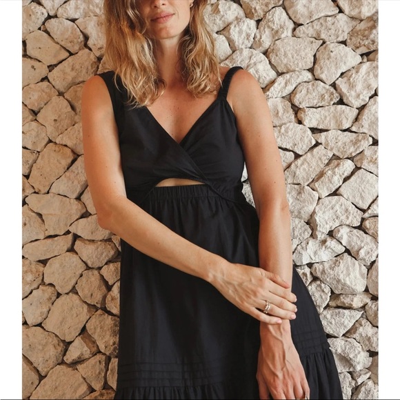 NWT Cleobella Nerissa Maxi Dress Black - Picture 2 of 5